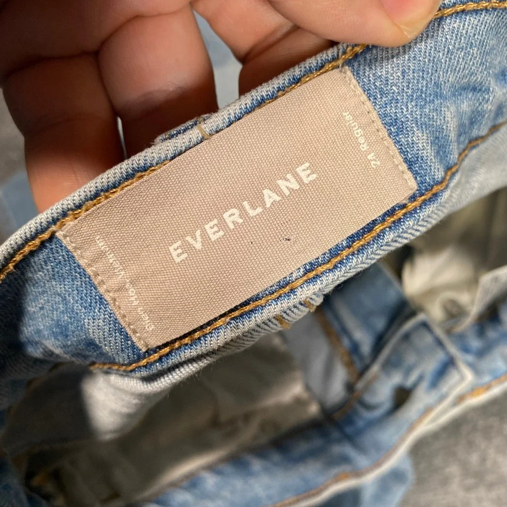 Everlane High Rise‎ Skinny Jeans Light Wash Blue Denim Size 24 Regular